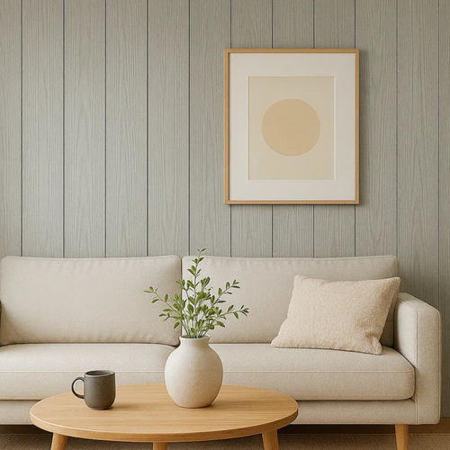 WPC Wood Effect Flat Style Wall Panels