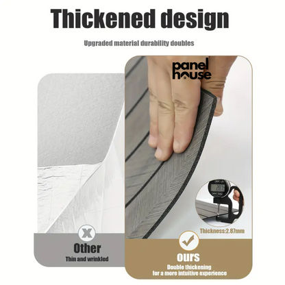 3D Wood Slat Wall Panels, Self-Adhesive, Removable, Waterproof Buy 1, Get 6 Premium Panels for Only £7! (30cm x 60cm)