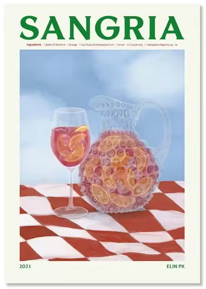 Premium Wall Art - Colourful Cocktails (Multiple Sizes Available)