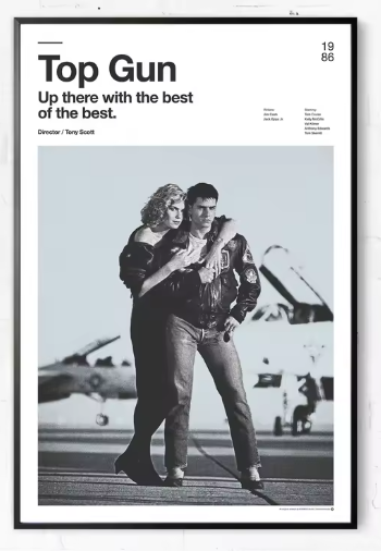 Premium Wall Art - Iconic Rewinds: Minimalist Poster Collection of Classic Films & Series (Multiple Sizes Available)