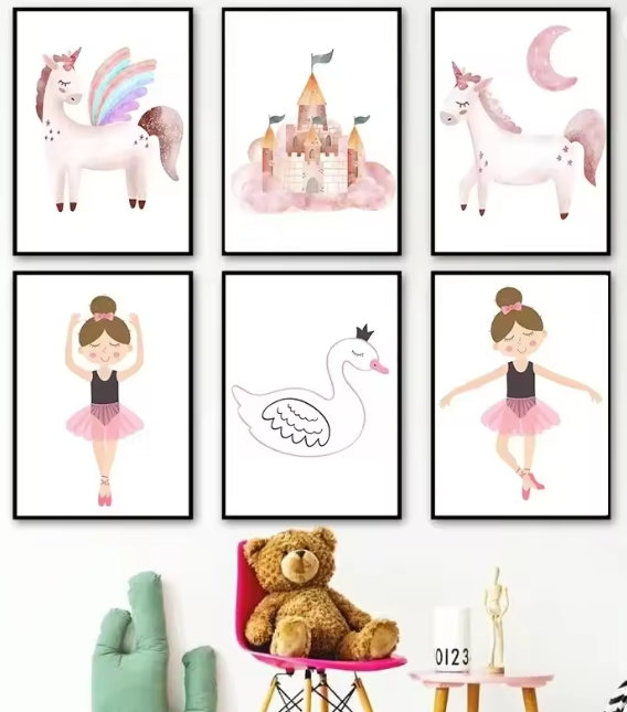 Premium Wall Art - Dreamland Delights: Whimsical Art for Little Hearts (Multiple Sizes Available