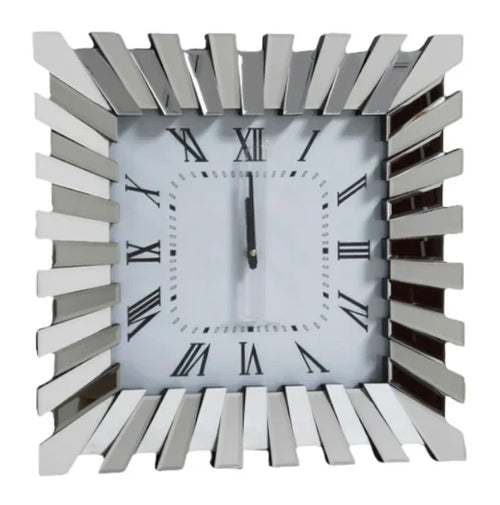 Radiant Luxe: Mirrored Wall Clock